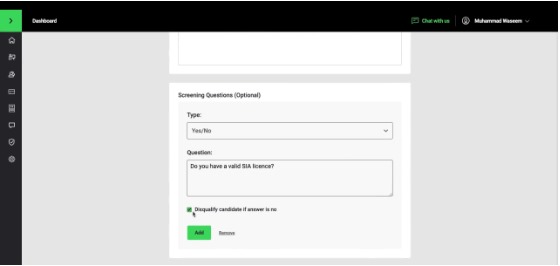 Automated Screening Filters: