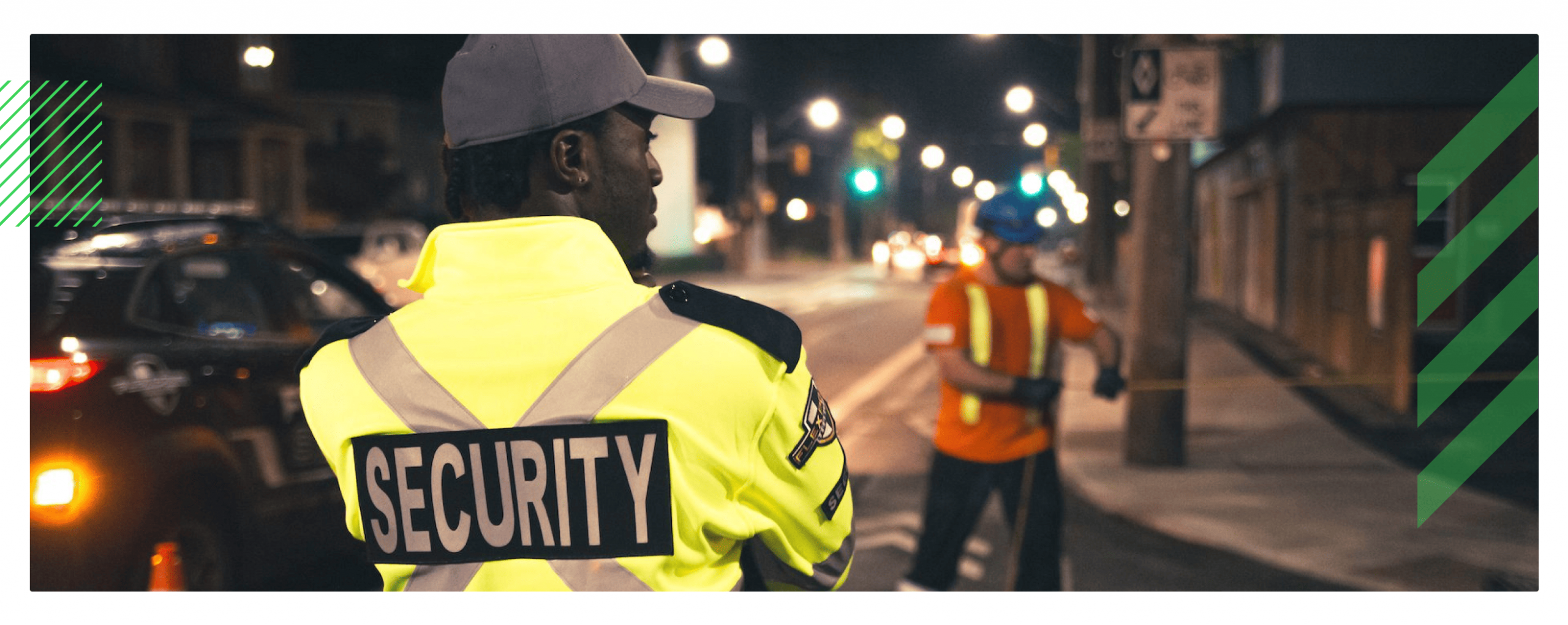 a security officer hired to cover a shift via an emergency staffing solution