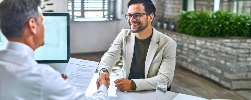 a security company owner hiring security workers