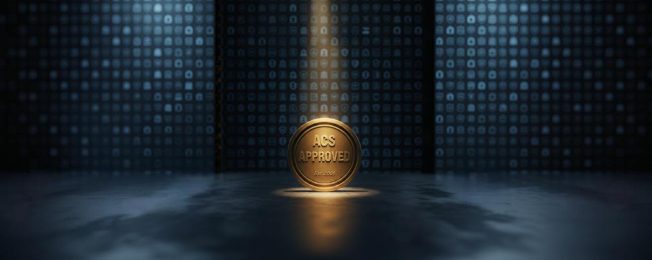 golden token representing ACS approval