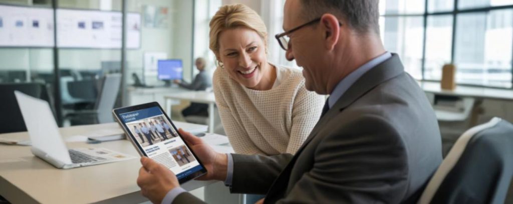 a security manager working with a client