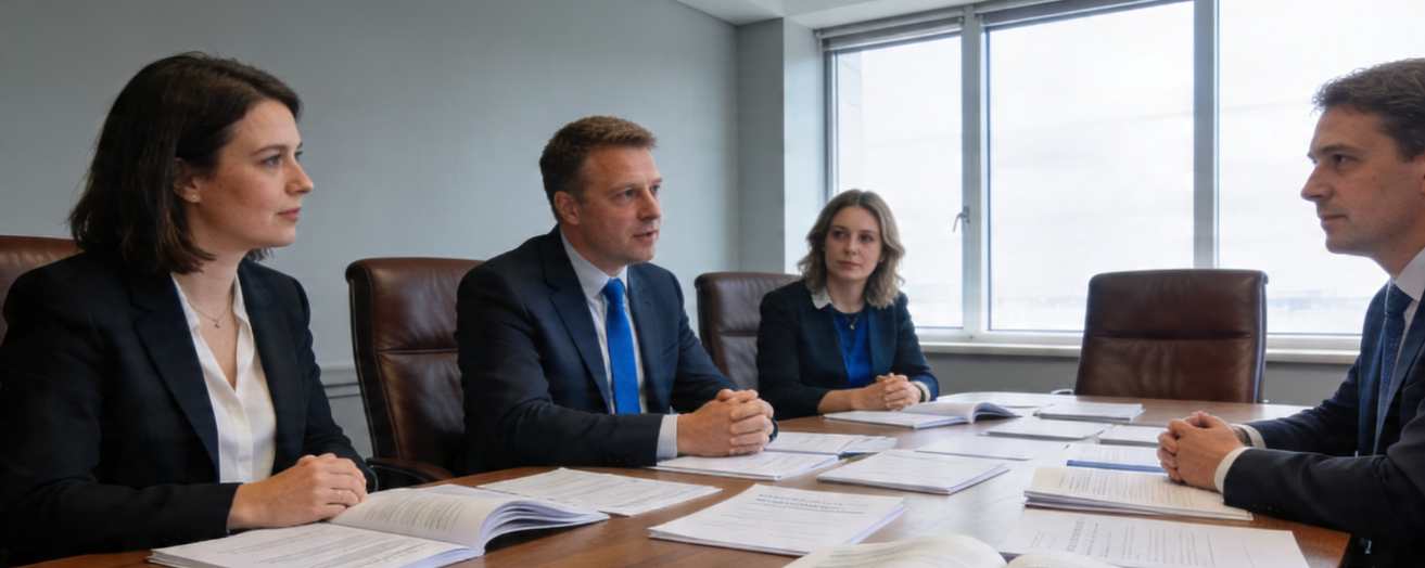 boardroom meeting between security industry leaders